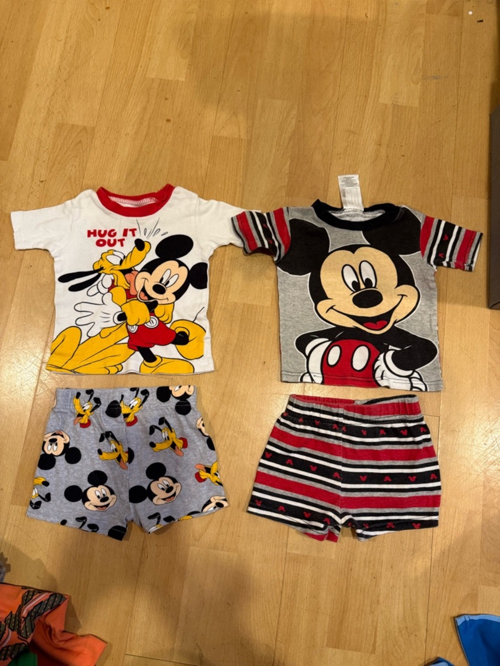 Mickey Mouse and Olaf pajamas